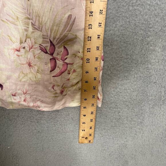 Zimmermann Winsome Apron dress mini 100% linen tie sides floral sleeveless 0 - Picture 15 of 15
